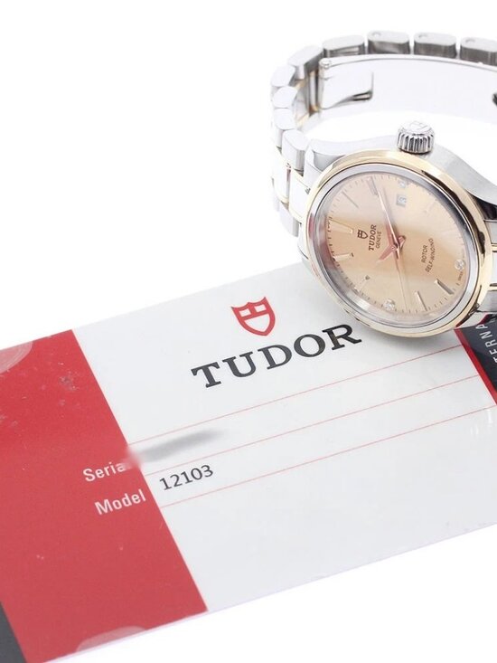 TUDOR style 12103 3P diamond YG2 tone gold Dial Automatic Ladies Watch_940381 main image 4
